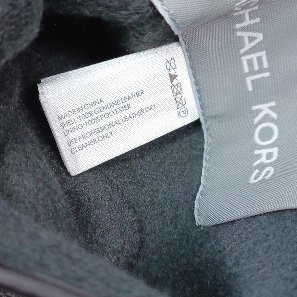 Michael Kors Leather Gloves Large NWT - Picture 5 of 10
